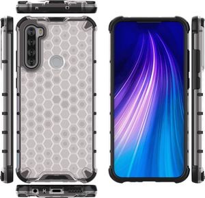 Hurtel Honeycomb etui pancerny pokrowiec z żelową ramką Xiaomi Redmi Note 8T przezroczysty uniwersalny 12