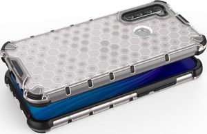 Hurtel Honeycomb etui pancerny pokrowiec z żelową ramką Xiaomi Redmi Note 8T przezroczysty uniwersalny 3