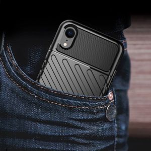 Hurtel Thunder Case elastyczne pancerne etui pokrowiec iPhone XR czarny uniwersalny 8