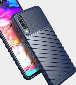 Hurtel Thunder Case elastyczne pancerne etui pokrowiec Samsung Galaxy A70 niebieski uniwersalny 8