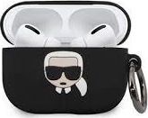 Karl Lagerfeld Etui ochronne KLACAPSILGLBK Silicone Ikonik do AirPods Pro czarne 1