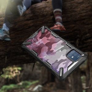 Ringke Ringke Fusion X Design etui pancerny pokrowiec z ramką Samsung Galaxy A71 czarny Camo Black (XDSG0024) uniwersalny 3