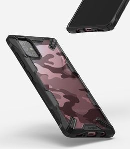 Ringke Ringke Fusion X Design etui pancerny pokrowiec z ramką Samsung Galaxy A71 czarny Camo Black (XDSG0024) uniwersalny 4