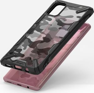 Ringke Ringke Fusion X Design etui pancerny pokrowiec z ramką Samsung Galaxy A71 czarny Camo Black (XDSG0024) uniwersalny 5