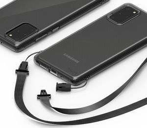 Ringke Ringke Air ultracienkie żelowe etui pokrowiec Samsung Galaxy S20 Plus czarny (ARSG0026) uniwersalny 7