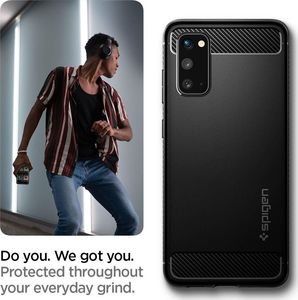 Spigen Etui Rugged Armor Galaxy S20 Matte Black 11