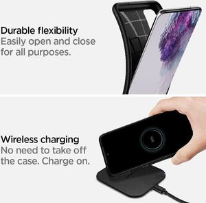 Spigen Etui Rugged Armor Galaxy S20 Matte Black 14