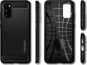 Spigen Etui Rugged Armor Galaxy S20 Matte Black 9