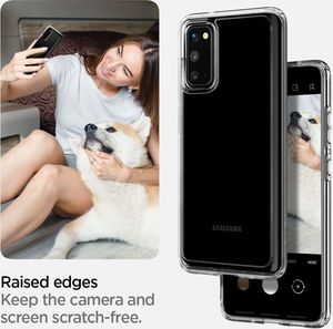 Spigen Etui Ultra Hybrid Galaxy S20 Crystal Clear 14
