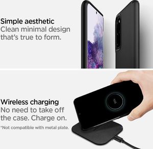 Spigen Etui Spigen Thin Fit Galaxy S20+ Plus Black uniwersalny 14