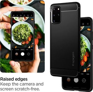 Spigen Etui Rugged Armor Galaxy S20+ Plus Matte Black 14
