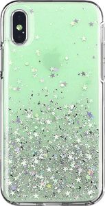 Wozinsky Wozinsky Star Glitter błyszczące etui pokrowiec z brokatem iPhone XR zielony uniwersalny 1