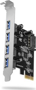 Kontroler Axagon PCIe 2.0 x1 - 4x USB 3.0 (PCEU-430VL) 1