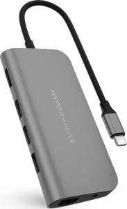 Stacja/replikator HyperDrive Power 9w1 USB-C (HD30F-GREY) 1
