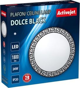 Lampa sufitowa Activejet Plafon LED Activejet AJE-DOLCE Black 1