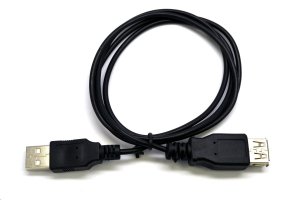 Kabel USB C-Tech USB-A - USB-A 3 m Czarny (CB-USB2AA-3-B) 1