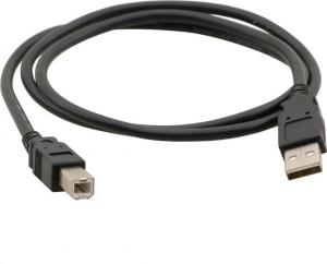 Kabel USB C-Tech USB-A - USB-B 1.8 m Czarny (CB-USB2AB-18-B) 1