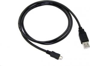 Kabel USB C-Tech USB-A - microUSB 0.5 m Czarny (CB-USB2M-05B) 1