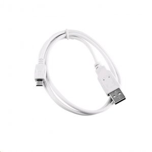 Kabel USB C-Tech USB-A - microUSB 2 m Biały (CB-USB2M-20W) 1