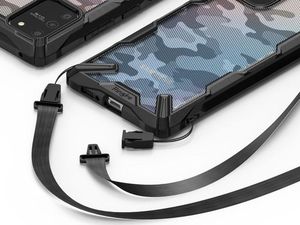 Ringke Etui Ringke Fusion X do Samsung Galaxy S10 Lite Camo Black uniwersalny 4