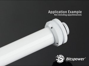 BitsPower Bitspower None Chamfer Brass Hard Tubing 16mm AD, 500mm - weiß 2