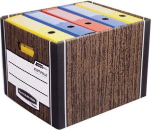 Fellowes Bankers Box WOODGRAIN - pudło na archiwa FastFold, (0061001) 2
