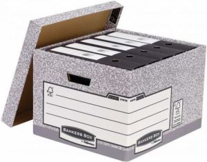 Fellowes Bankers Box System z FSC duże pudło na archiwa FastFold, op. 10 szt. (01810-FFEU) 1