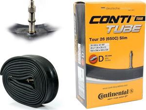 Continental Dętka Continental Tour Slim 26'' oraz 27,5" x 1,1'' - 1,3'' wentyl dunlop 40 mm uniwersalny 1