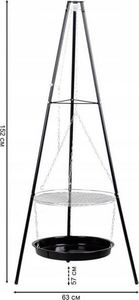 Palenisko ogrodowe Goodhome z rusztem 45 cm 6