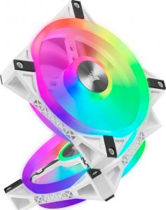 Wentylator Corsair iCUE QL120 RGB PWM 3-pack + Kontroler Biały (CO-9050104-WW) 2