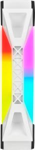Wentylator Corsair iCUE QL120 RGB PWM 3-pack + Kontroler Biały (CO-9050104-WW) 4