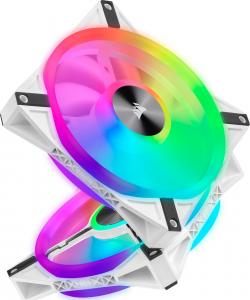Wentylator Corsair iCUE QL140 RGB PWM 2-pack + Kontroler Biały (CO-9050106-WW) 2