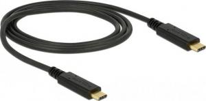 Kabel USB Delock USB-C - USB-C 1 m Czarny (83661) 1