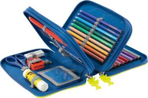 Piórnik Step by Step XXL Future Robot z wyposażeniem granatowy 3