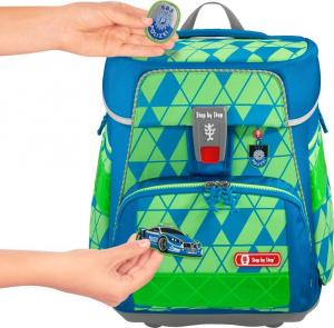 Step by Step Zestaw szkolny Space Neon Fancy Police niebieski 5 el. 9