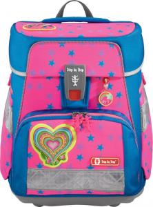 Step by Step Zestaw szkolny Space Neon Freaky Heartbeat różowy 5 el. 2