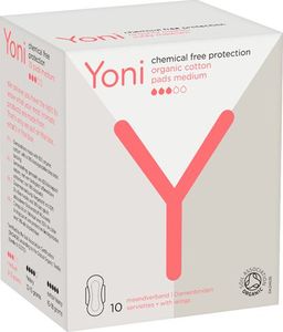 Yoni YONI_Organic Cotton Pads podpaski z bawełny organicznej Medium 10szt 1
