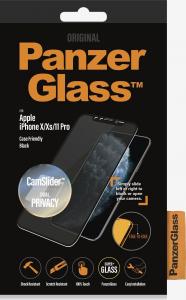 PanzerGlass Szkło hartowane do iPhone X / XS / 11 Pro Dual Privacy CamSlider Black (P2667) 2