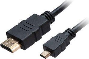 Kabel Akasa HDMI Micro - HDMI 1.5m czarny (AK-CBHD20-15BK) 1