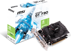 Karta graficzna MSI GEFORCE GT 730 4GB, DDR3 (128 Bit), D-SUB, DVI, HDMI (N730-4GD3) 1