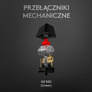 Klawiatura Logitech G513 Carbon GX Red (920-009340) 3