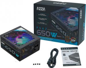 Zasilacz Azza 650W ARGB (PSAZ-650W-RGB) 2