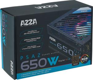 Zasilacz Azza 650W ARGB (PSAZ-650W-RGB) 3