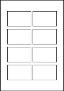 Avery Zweckform Avery Zweckform, wizytówki, z gładka krawędzią, białe, matowe, A4, 260 g/m2, 85x54mm, 8 szt./A4, dwustronny, 10 arkusza, do drukar 2
