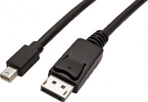 Kabel DisplayPort Mini - DisplayPort 1m czarny 1