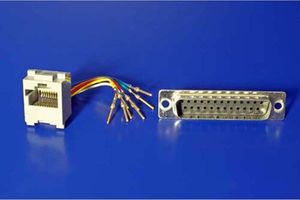 PC Redukcja, paralelny port na LAN, 25 pin M-RJ45 F, 0, szara 2