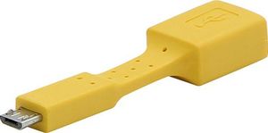 Adapter USB microUSB - USB Żółty 1