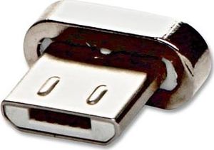 USB (2.0) Redukcja, Magnetický konec-USB micro (2.0) M, 0, srebrna, redukcja do kabla magnetycznego 1