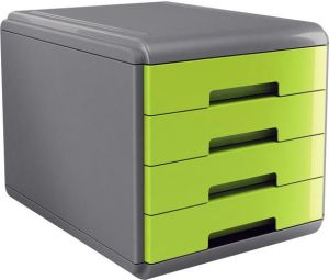 Arda Organizer MyDesk szaro-zielony, 4 szuflady szaro zielony (18P4PV) 1