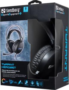 Słuchawki Sandberg Tyrant Czarne (126-10) 2